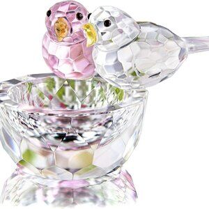 Crystal Birds on Nest Ring Holder Great Gift Idea Mothers Day